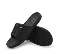 HEVA Slide Ciabatta per Spiaggia e Piscina Uomo (41 EU Nero-Black)
