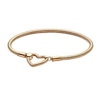 Hevdlt Bracciale da donna in argento Sterling 925, in filigrana, ideale come regalo per San Valentino, festa della mamma, compleanno o Natale, per fidanzata, moglie o mamma, 8,3in/21 cm, Argento