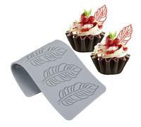 Heveer Foglie Forma Torta Stampo in Silicone Stampi per Fondente Stampi a Forma di Foglie 3D per Sapone di Zucchero di Argilla Polimerica