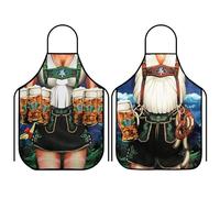 Heveer Grembiule per Uomo Donna Grembiule da Cucina Novità Grembiule da Barbecue Regali Divertenti per Festa Grigliare 2 Pezzi