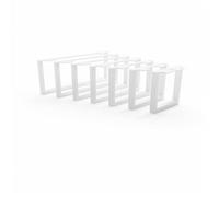 HEVVA Graz - Piedini per mobili, altezza 20 cm, 25/30/35/40/45/50 cm, per armadi, divano, letto o credenza, 35 cm, set da 2 pezzi, colore: Bianco
