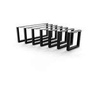 HEVVA Graz - Piedini per mobili alti 20/25/30/35/40/45/50 cm, 20 cm, per armadi, divano, letto o credenza, 45 cm, set da 2 pezzi, colore: Nero