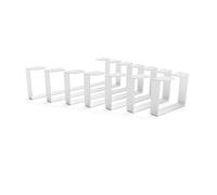 HEVVA Piedini per mobili alti 15 cm 20/25/30/35/40/45/50 cm | Lussemburgo | gambe per mobili, mobili, mobili, mobili, armadi, divano, letto o credenza | (set da 2 - bianco, 45 cm)