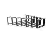 HEVVA Piedini per mobili alti 15 cm 20/25/30/35/40/45/50 cm | Lussemburgo | gambe per mobili, mobili, mobili, mobili, armadi, divano, letto o credenza | (set da 2 - nero, 40 cm)