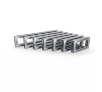HEVVA RHEIN - Supporto per lavabo alto 10 cm, 20/25/30/35/40/45/50 cm, supporto per lavabo, supporto per carichi pesanti, console da parete, piano lavabo, base (set da 2 pezzi, vernice trasparente, 50