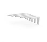 HEVVA Supporto per lavabo 20/25/30/35/40/45 cm | MAIN | Supporto per lavabo da appoggio | Supporto per carichi pesanti, console da parete, ripiano per lavabo | (set da 2 - bianco, 35 cm)