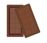 Hevysuo 2 Pezzi Marrone Cioccolatini Stampo Silicone,Riutilizzabili Stampo per Barretta di Cioccolato per Cioccolato,Cioccolatini,Caramelle
