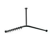 Hewi 801 asta per tenda da doccia, con collegamento a soffitto, 801.34.1461 90, 801 nero profondo [Accessori Bagno > Tende Doccia]