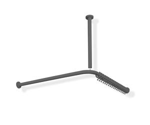 Hewi 801 asta per tenda da doccia, con collegamento a soffitto, 801.34.1461 92, 801 grigio antracite [Accessori Bagno > Tende Doccia]