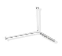 Hewi 801 asta per tenda da doccia, con collegamento a soffitto, 801.34.1461 98, 801 bianco segnale [Accessori Bagno > Tende Doccia]