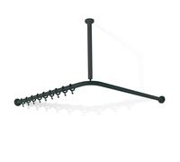 Hewi 801 asta per tenda da doccia, con collegamento a soffitto, 801.34.99100 92, 801 grigio antracite [Accessori Bagno > Tende Doccia]