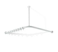 Hewi 801 asta per tenda doccia, con collegamento a soffitto, 801.34.99100 99, 801 bianco puro [Accessori Bagno > Tende Doccia]