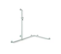 Hewi 801 asta saliscendi, con maniglia di sostegno, 801.35.300 97, 801 grigio luce [Rubinetteria Bagno > Doccette / Supporti]