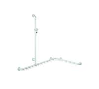 Hewi 801 asta saliscendi, con maniglia di sostegno, 801.35.300 99, 801 bianco puro [Rubinetteria Bagno > Doccette / Supporti]