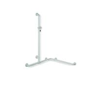 Hewi 801 asta saliscendi, con maniglia di sostegno, 801.35.310 97, 801 grigio luce [Rubinetteria Bagno > Doccette / Supporti]