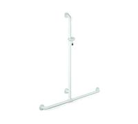 Hewi 801 asta saliscendi, con maniglia di sostegno, 801.35.410 99, 801 bianco puro [Rubinetteria Bagno > Doccette / Supporti]
