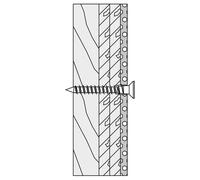 Hewi materiale di fissaggio per maniglie di sostegno a parete e maniglie di sostegno pieghevoli per pareti leggere, BM12.4, Universal [Accessori Bagno > Ricambi per Accessori Bagno]