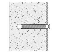 Hewi materiale di fissaggio per maniglie di sostegno a parete e maniglie di sostegno pieghevoli per pareti in calcestruzzo, BM17.3, Universal [Accessori Bagno > Ricambi per Accessori Bagno]