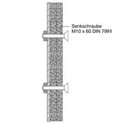 Hewi materiale di fissaggio per pareti leggere con piastre in acciaio integrate, BM13.2, Universal [Accessori Bagno > Ricambi per Accessori Bagno]