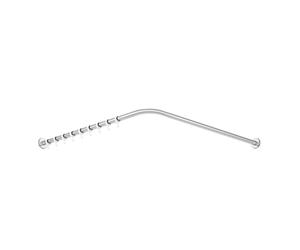 Hewi System 900 asta per tenda da doccia dimensioni asse 1487 x 1487 mm, accorciabile, anelli per tenda: 28 pz. 28 St., accorciabile La: 1487 mm, 900.34.104XA, System 900 acciaio inox spazzolato [Acce