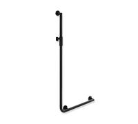 Hewi System 900 asta saliscendi, con maniglia di sostegno, 900.33M20160 CV, System 900 nero opaco [Rubinetteria Bagno > Doccette / Supporti]