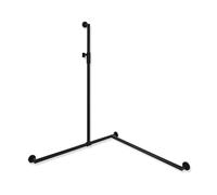 Hewi System 900 asta saliscendi, con maniglia di sostegno, 900.35M30160 CV, System 900 nero opaco [Rubinetteria Bagno > Doccette / Supporti]