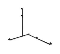 Hewi System 900 asta saliscendi, con maniglia di sostegno, 900.35M30860 CV, System 900 nero opaco [Rubinetteria Bagno > Doccette / Supporti]