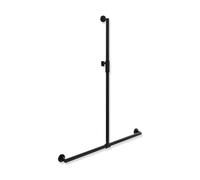 Hewi System 900 asta saliscendi, con maniglia di sostegno, 900.35M40160 CV, System 900 nero opaco [Rubinetteria Bagno > Doccette / Supporti]