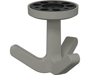 HEWI Triplo gancio girevole 477.94B030 elastico, plastica TPU, grigio roccia opaco