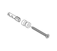 Hewi Universal materiale di fissaggio per gancio singolo e porta rotolo di riserva, BM1221, Universal [Accessori Bagno > Ricambi per Accessori Bagno]