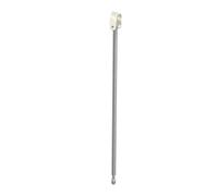 Hewi Universal supporto a pavimento per maniglia di supporto pieghevole, 950.50.026XA 99, Universal acciaio inox spazzolato/bianco puro [Accessori Bagno > Ricambi per Accessori Bagno]