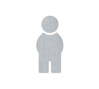 Hewi Universal targhetta bagno, uomini, 710XA.150.1, Universal acciaio inox spazzolato [Accessori Bagno > Targhette Bagno]