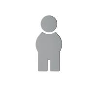 Hewi Universal targhetta bagno, uomini, 801.91.010 95, Universal grigio roccia [Accessori Bagno > Targhette Bagno]