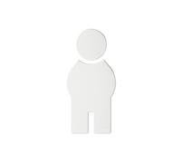 Hewi Universal targhetta bagno, uomini, 801.91.010 98, Universal bianco segnale [Accessori Bagno > Targhette Bagno]