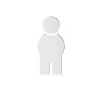 Hewi Universal targhetta bagno, uomini, 801.91.010 99, Universal bianco puro [Accessori Bagno > Targhette Bagno]