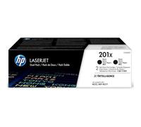 HP Confezione da 2 cartucce toner nero originale ad alta capacità LaserJet 201X