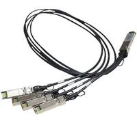 Hewlett Packard Enterprise X242 QSFP 4x10G SFP+ 1m DAC cavo di rete Nero
