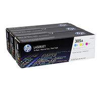 HP Confezione da 3 cartucce originali di toner ciano/magenta/giallo LaserJet 305A