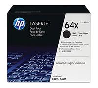 HP Confezione da 2 cartucce originali di Toner nero ad alta capacità LaserJet 64X
