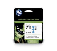 HP n\.711 IT134A 3pz ciano (cyan) cartuccia originale