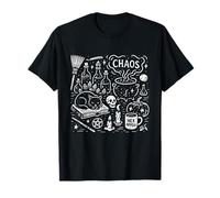 Hex Appeal Witchy Chaos Cat, Arte Popolare Vintage, magia Maglietta