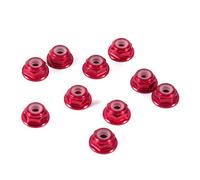 Hex Auto-lock Noci, 10 Pezzi M2 Dado Di Bloccaggio In Alluminio CNC Dado Flangiato Nylon Autobloccante In Metallo Rosso Scuro
