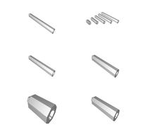 Hex Bit Extension Set for 1/4" (6.35mm) Tools - 5 Sizes from 20mm to 100mm