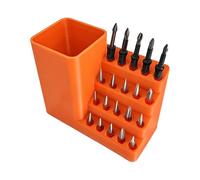 Hex Bit Organizer Holder - PP 10 cm Partitioned Layout, High-Temp Resistant Storage Case | Anti-Slip Screwdriver Head Storage For Garages Basements Repair Shops