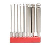 Hex Bit Set,9 pezzi portatile Ball End Magnetics Tool,Metric Allen Bit Set per viti strumento Drilling Glass Brick Cement Walls Wood Tiles porcellana Metal Stone Installation