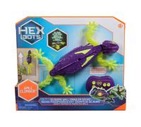 HEX BOTS Glow-in-The-Dark Gecko, Rechargeable Remote Control Kids, Climbs Walls Prank Toys & Games, RC Robot for Boys & Girls Ages 4 & Up, Multicolore, 6075451
