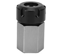 Hex Collet Chuck ER32UM, CNC Lathe Tool Holder, High Precision 0.015mm Accuracy Hex Collet with Through Hole Design, Silver Quick Clamping Tool for Long Part Machining on CNC Machi (Rachel)