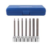 Hex Head Socket Set 3/8 Inch Hex H-Type Key Head Tools | Industrial Drive Socket Set for Technicians Mechanics Home Roadside Workshop Garage Automotive