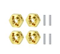 Hex Hub Hex in ottone per ruote esagonali, 5 mm, 4 pezzi, per 1/10 RC Crawler SCX10 III AXI03007 AXI03004 (Capra)
