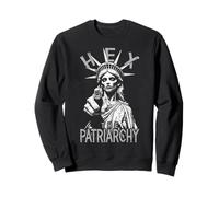 Hex Il Patriarcato Zombie Liberty Femminista Halloween Gothic Felpa